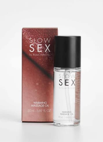 Tilbehør - Warming massage oil - Slow Sex - bilde 1