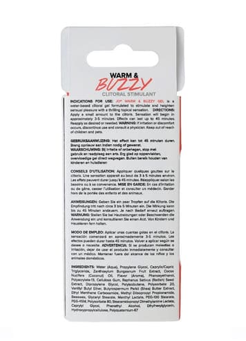 Tilbehør - Orgasmekrem JO Warm & Buzzy 10 ml - bilde 4