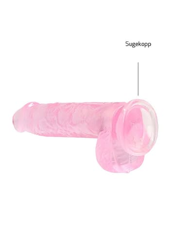 Dildo - Dildo med baller rosa 15 cm - bilde 4