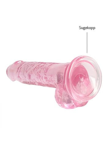 Dildo - Dildo med baller rosa 17 cm - bilde 4