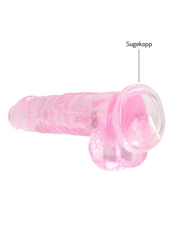 Dildo - Dildo med baller rosa 21 cm - bilde 4