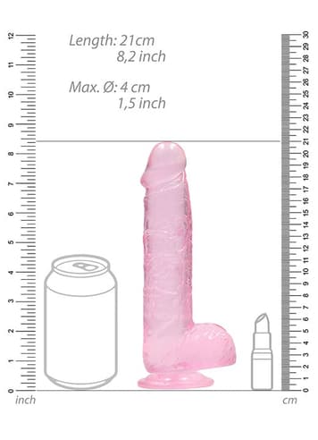 Dildo - Dildo med baller rosa 21 cm - bilde 7