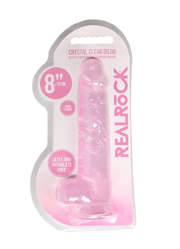 Dildo - Dildo med baller rosa 21 cm - bilde 6