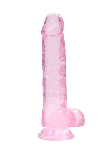 Dildo - Dildo med baller rosa 21 cm - bilde 1