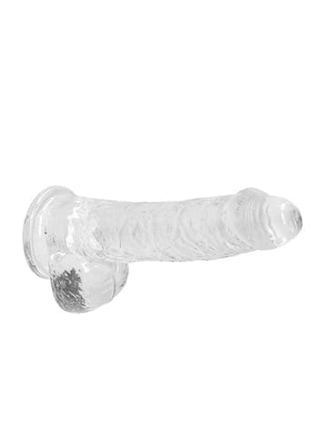 Dildo - Dildo med baller transparent 15 cm - bilde 5