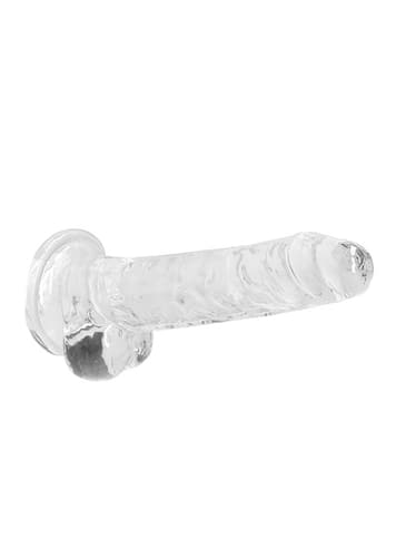 Dildo - Dildo med baller transparent 17 cm - bilde 4