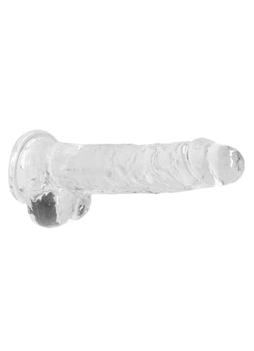 Dildo - Dildo med baller transparent 21 cm - bilde 4