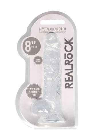 Dildo - Dildo med baller transparent 21 cm - bilde 6