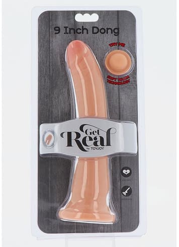 Dildo - Dildo med sugekopp 23,5 cm naturtro - bilde 4