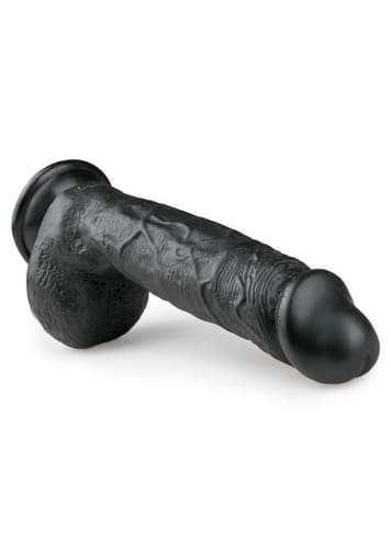 Dildo - EasyToys realistisk dildo 22,5 cm sort - bilde 3
