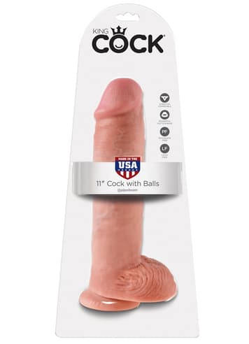 Dildo - King Cock XL dildo med testikler - bilde 5