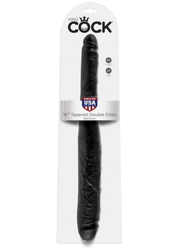 Dildo - King Cock dobbeldildo sort - bilde 3
