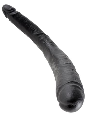 Dildo - King Cock dobbeldildo sort - bilde 1