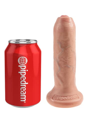 Dildo - Dildo med forhud King Cock Flesh - bilde 4
