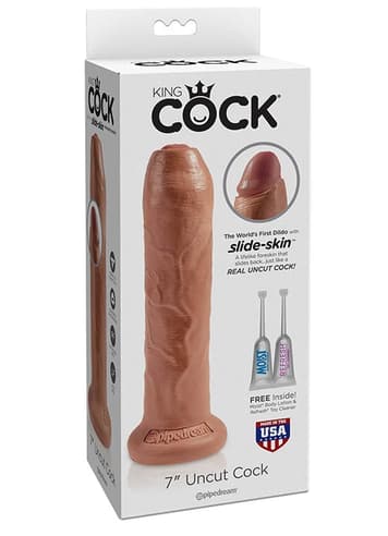 dildoer - Dildo med forhud King Cock Tan - bilde 2