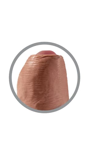 dildoer - Dildo med forhud King Cock Tan - bilde 5
