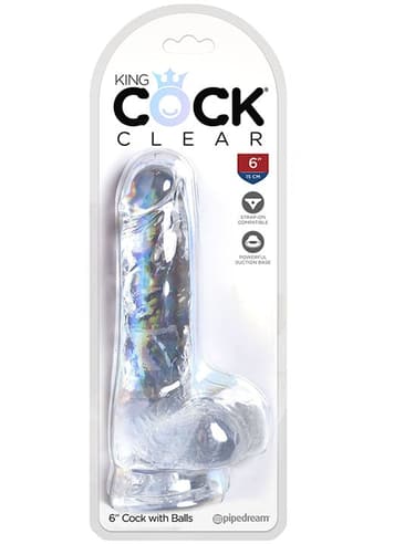 Dildo - Dildo Clear King Cock 15 cm - bilde 2