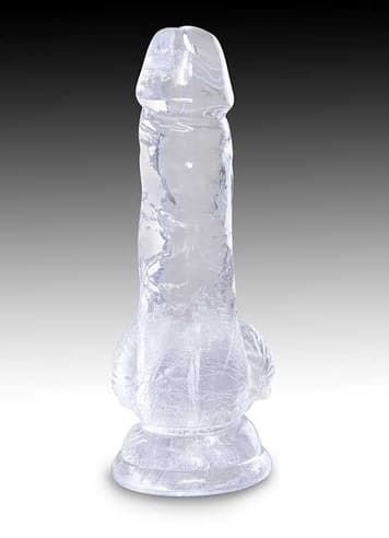 Dildo - Dildo Clear King Cock 15,2 cm - bilde 3
