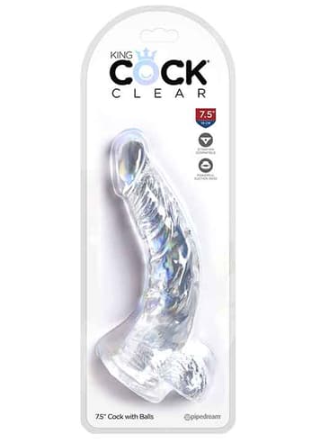 Dildo - Dildo Clear King Cock 19 cm - bilde 2