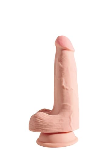 Dildo - Dildo med baller King Cock Plus 18,7 cm - bilde 1