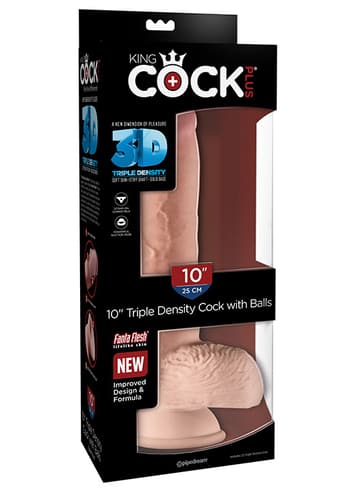Dildo - Dildo med baller King Cock Plus 25,4 cm - bilde 7