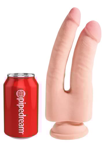 dildoer - Dildo 2-i-1 King Cock Plus 23,5 cm - bilde 5
