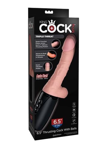 Sexleketøy for henne - Vibrerende pulsator King Cock Plus - bilde 10