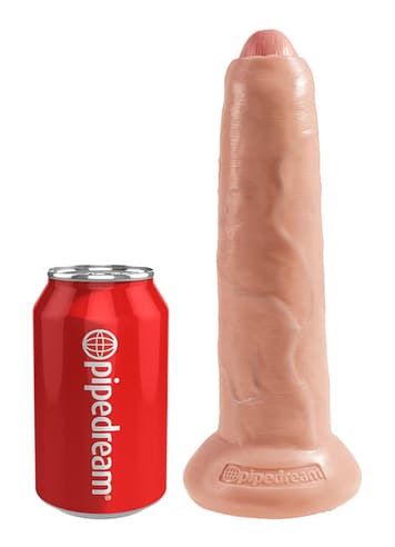 Dildo - Dildo med forhud King Cock lys 22,9 cm - bilde 3