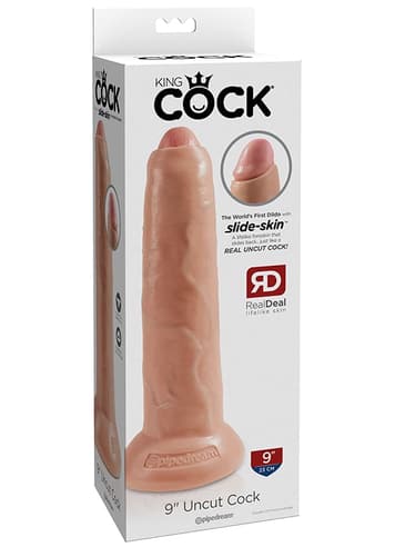 Dildo - Dildo med forhud King Cock lys 22,9 cm - bilde 4