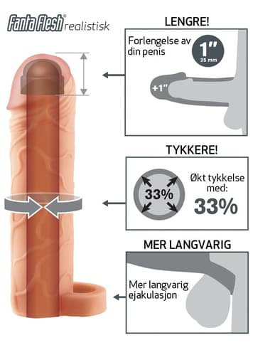 Sexleketøy for menn - Perfect penisforlenger 1 inch - bilde 4