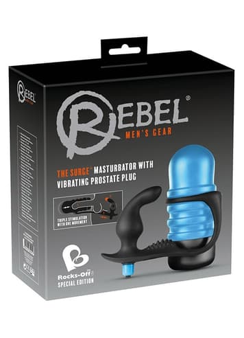 Analsex - Prostatavibrator med onanihylse Rebel - bilde 4