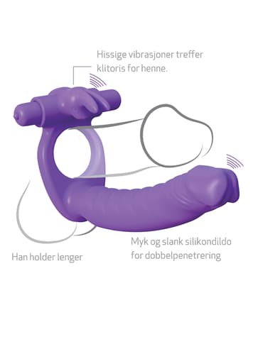 Sexleketøy for menn - C-Ringz Double Penetrator Rabbit - bilde 4