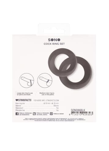 Sexleketøy for menn - Sono No. 86 penisringsett - bilde 8