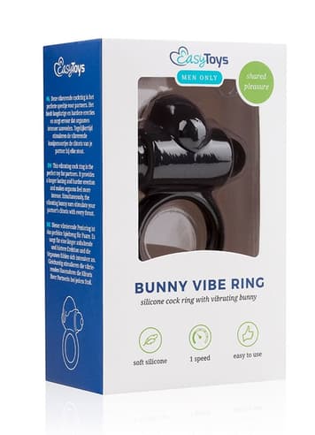 Sexleketøy for menn - EasyToys vibrerende penisring Bunny Vibe - bilde 9