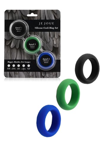 Sexleketøy for menn - Ereksjonsring sett stretch 3 pk - bilde 1