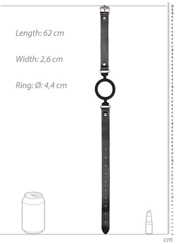 Frekke sexleketøy - Ball gag silikonring Ouch - bilde 3