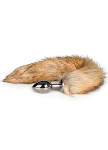 Analsex - EasyToys Fox Tail buttplug No. 2 sølv - bilde 1