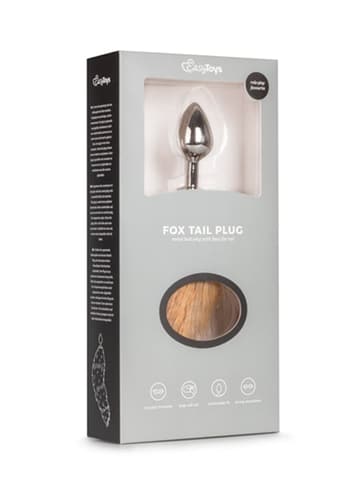 Analsex - EasyToys Fox Tail buttplug No. 2 sølv - bilde 3