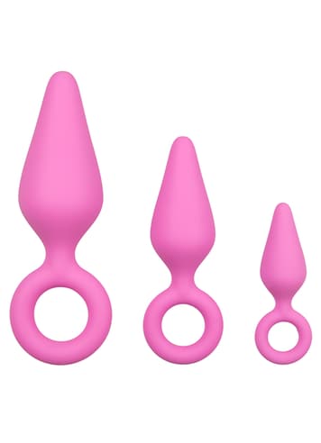Analsex - EasyToys buttplug Ring sett 3 stk rosa - bilde 1