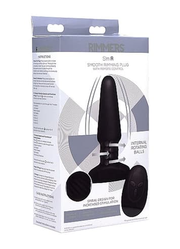 Analsex - Rimmevibrator med fjernkontroll slim - bilde 2