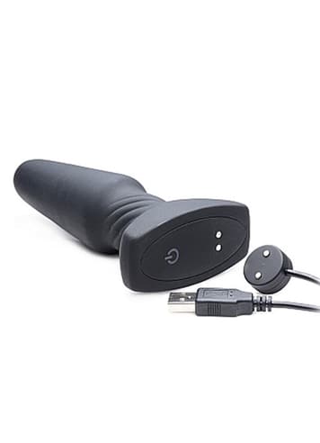Analsex - Rimmevibrator med fjernkontroll slim - bilde 3