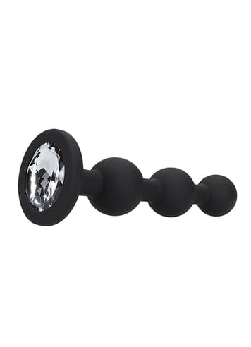 Analsex - Buttplug med kuler og diamant - bilde 3
