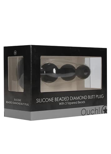 Analsex - Buttplug med kuler og diamant - bilde 7