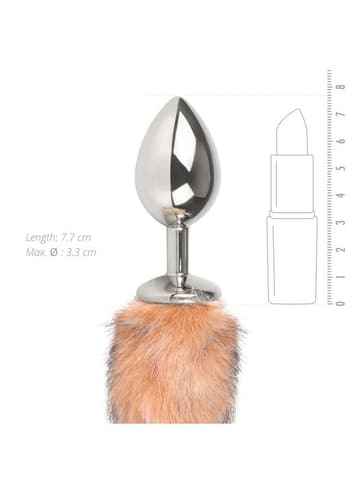 Analsex - EasyToys Fox Tail buttplug No. 3 sølv - bilde 3