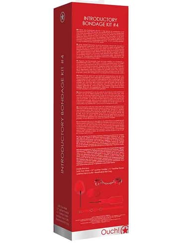 Frekke sexleketøy - Bondage kit rød Ouch - bilde 3
