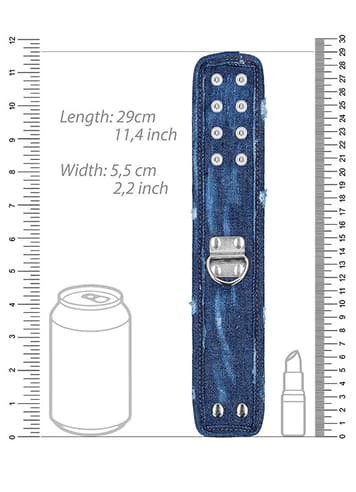 Frekke sexleketøy - Fotlenker Ouch Denim Style - bilde 3