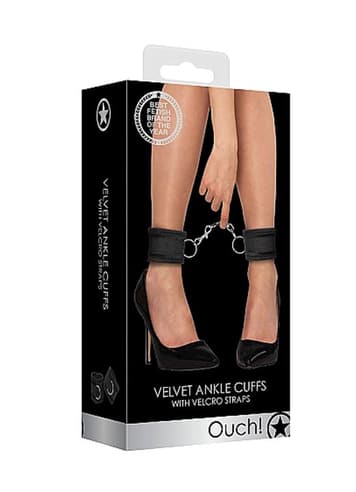 Frekke sexleketøy - Ankelmansjetter Ouch Velvet and Velcro - bilde 6
