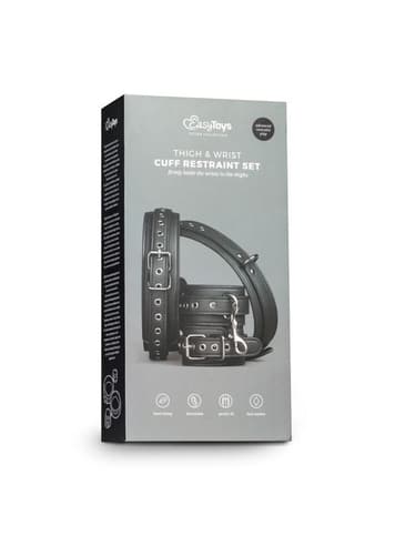 Frekke sexleketøy - EasyToys lår- og håndmansjetter - bilde 3