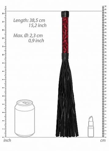 Frekke sexleketøy - Flogger Luxury burgunder - bilde 4