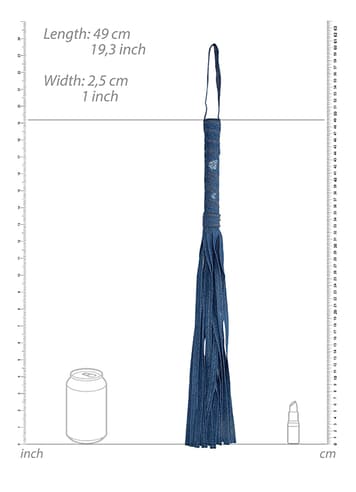 Frekke sexleketøy - Flogger Ouch Denim Style - bilde 3